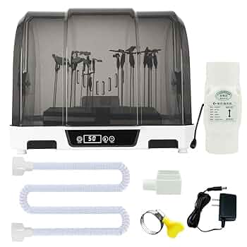 プラモデル塗装セット　エアブラシ　塗装ブース　乾燥機 Amazon.co.jp: 120W エアブラシ ドライブース 大容量模型塗装